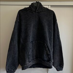 Los Angeles Apparel Charcoal Hoodie Mineral Wash Size L